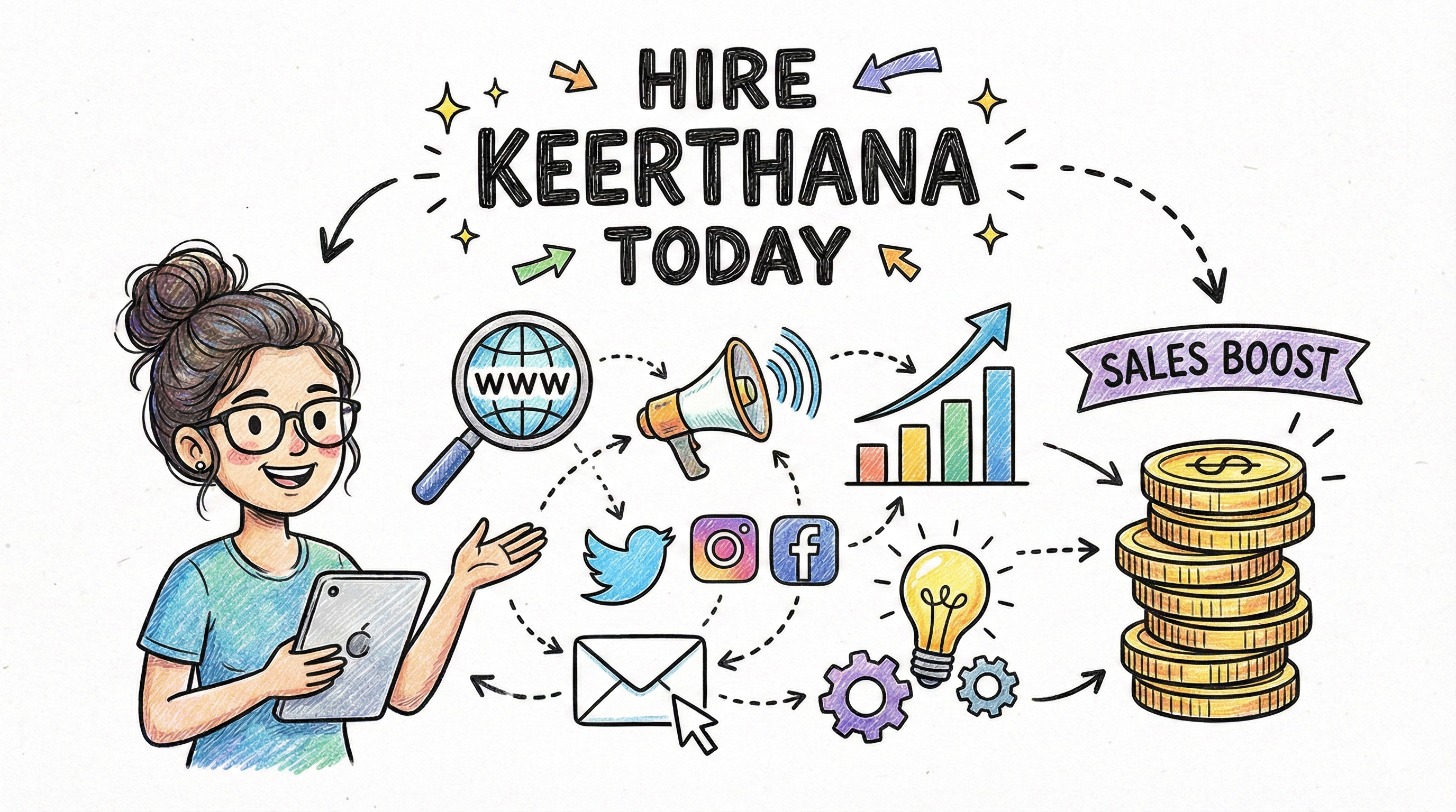 Hire Keerthana: Expert Digital Marketer for Sales